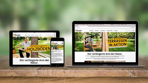 Burger Webseite