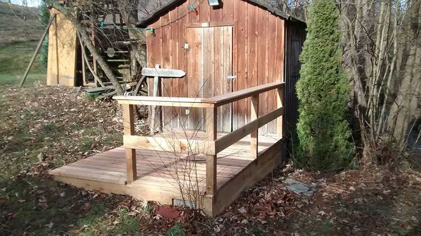 Terrasse sibirische Lärche geriffelt