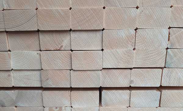 Großes Holzleisten Lager