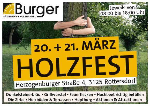 20. - 21.3. Das grosse Burger Holzfest