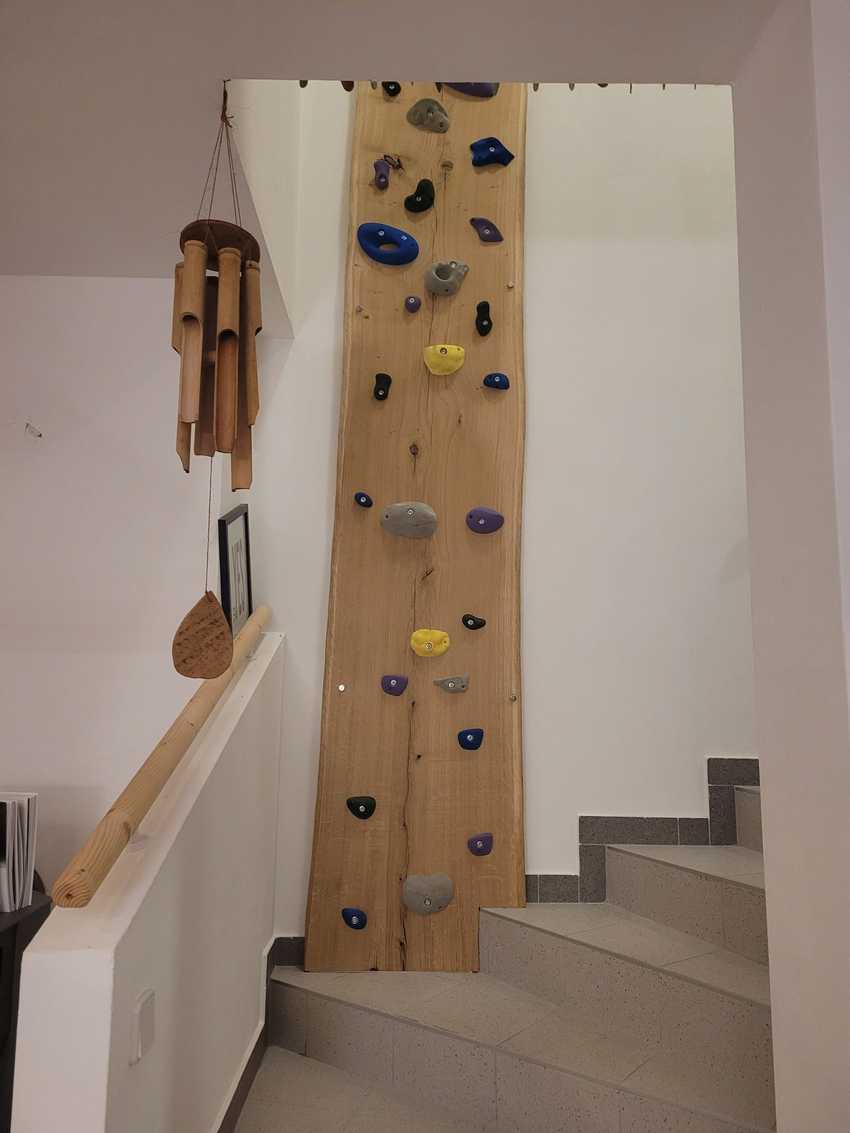 Kletterwand aus Eiche