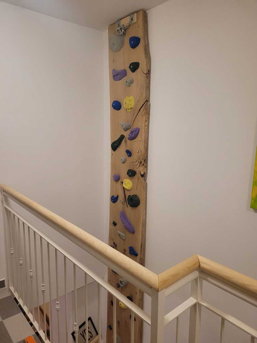 Kletterwand aus Eiche