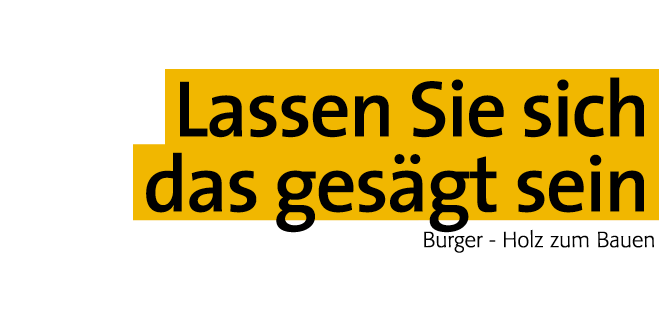 Holz zum Bauen