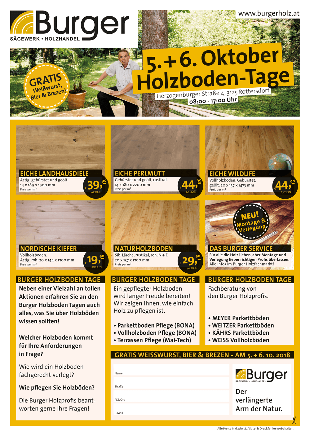 Burger Holzbodentag